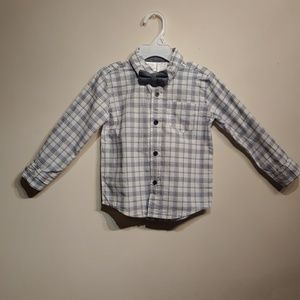 Toddler Boys 2T Shirt with Bowtie SOLD!